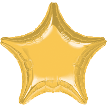 19 " Star Metallic Gold Foil Balloon