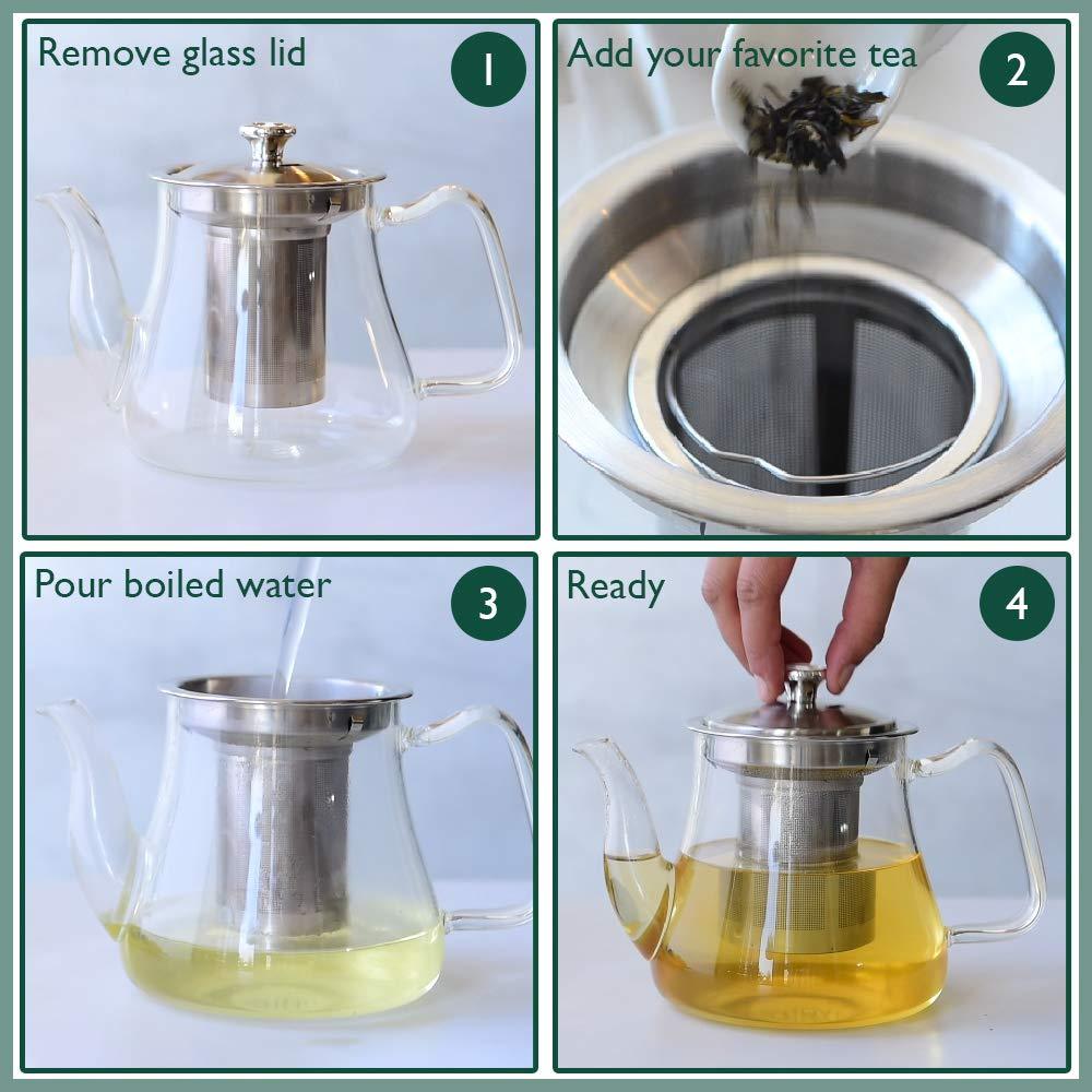 Radiance Glass Teapot with Infuser