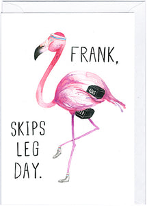 Fitness Frank Greeting Card