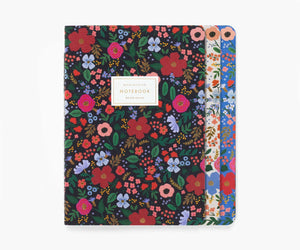 Wild Rose Notebook Set (Set of 3)