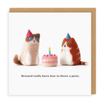 Cats Know How To Party Greeting Card