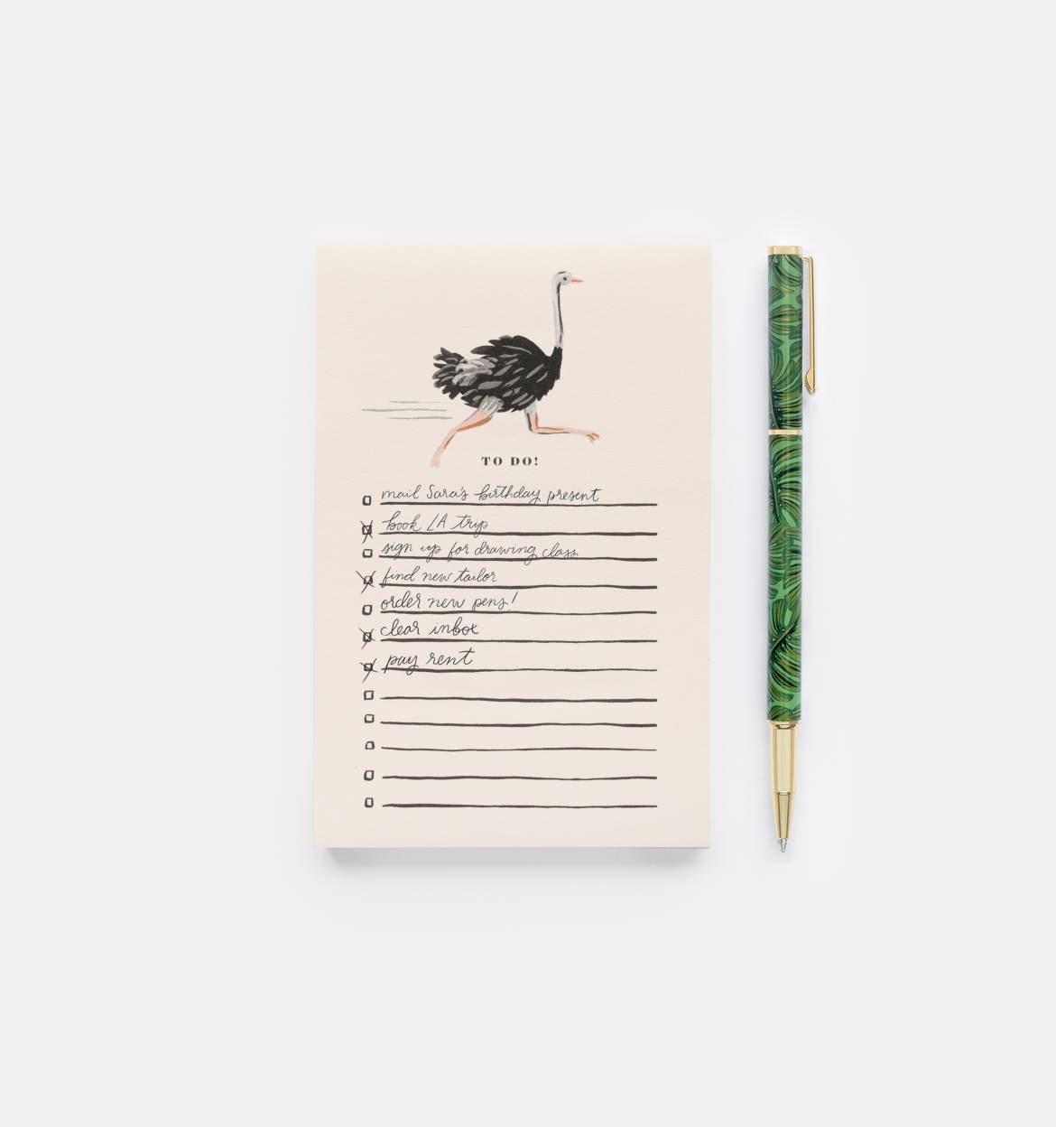 Monstera Writing Pen (with black ink)
